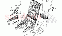 シートおよびバックレストフレーム、トリム - 後部座席、（2列目）、D -...