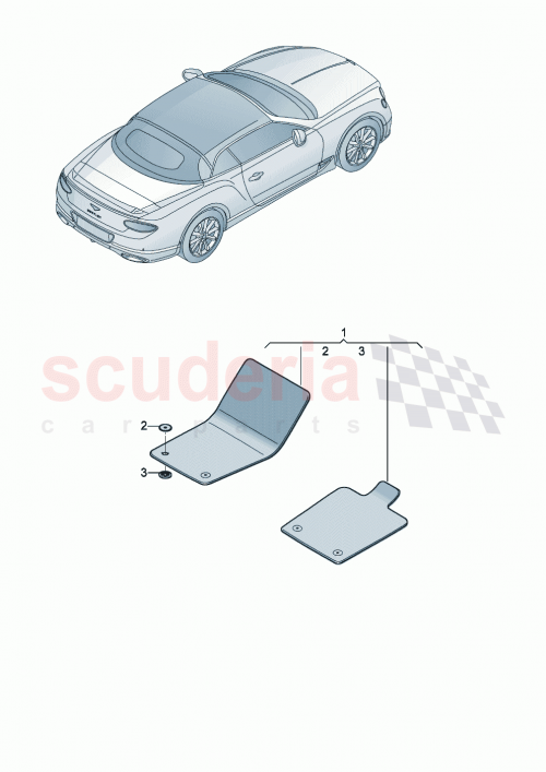 Part Diagram for Bentley 3SB 863 691 H