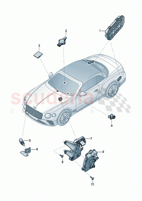 Part Diagram for Bentley 971907102