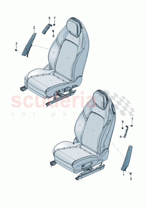 Part Diagram for Bentley 3SD880581F