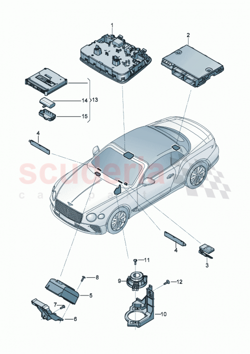 Part Diagram for Bentley 4K1035284F