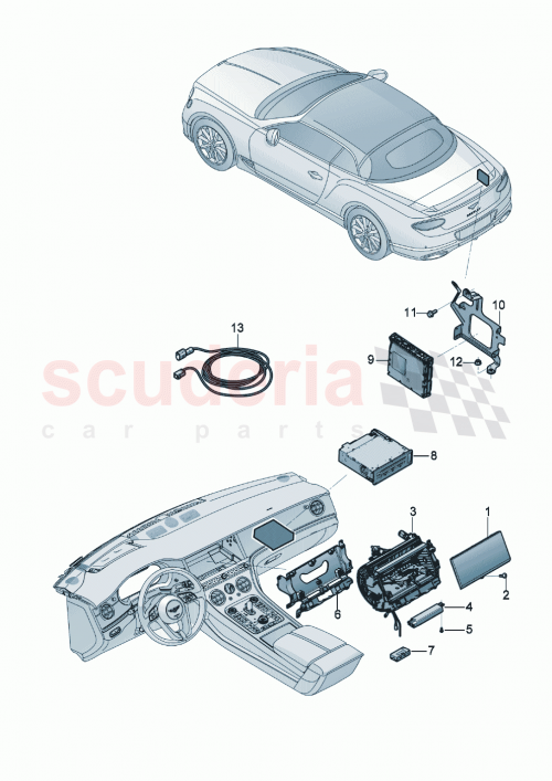 Part Diagram for Bentley 8V0919129G