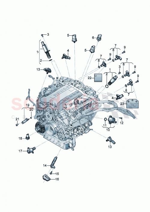 Part Diagram for Bentley 04E906145A