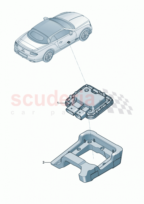 Part Diagram for Bentley 3SA 959 681
