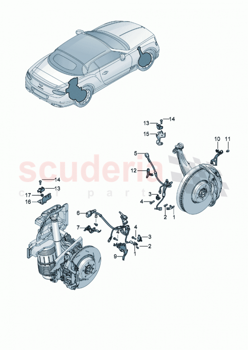 Part Diagram for Bentley 971971279A