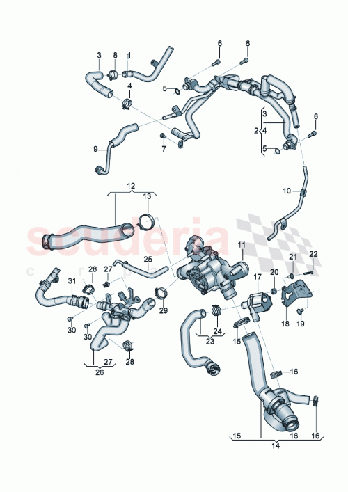 Part Diagram for Bentley 07P121050AK
