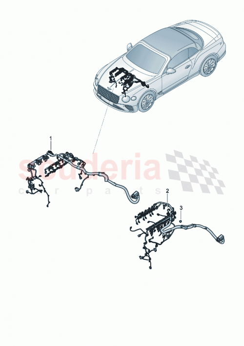 Part Diagram for Bentley 3SA971595AC