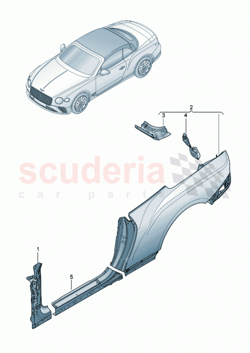 Part Diagram for Bentley 3SD898621G