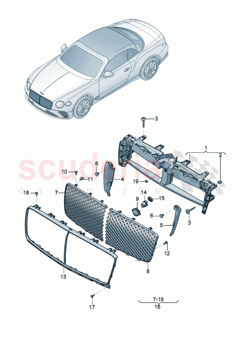 Part Diagram for Bentley 3SD853597AN