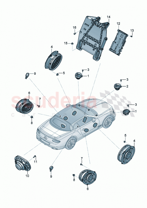 Part Diagram for Bentley 3SA035411D