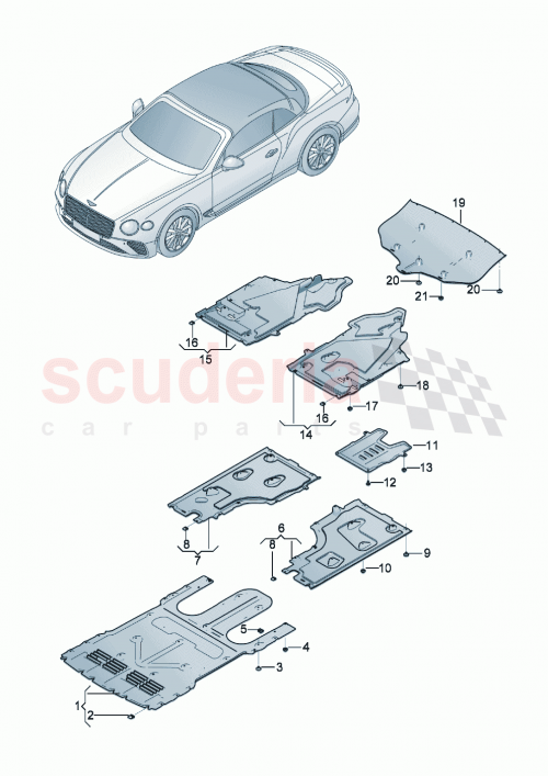 Part Diagram for Bentley 3SA825198