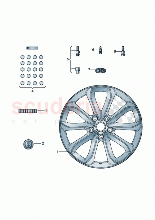 Part Diagram for Bentley 3SA601025D