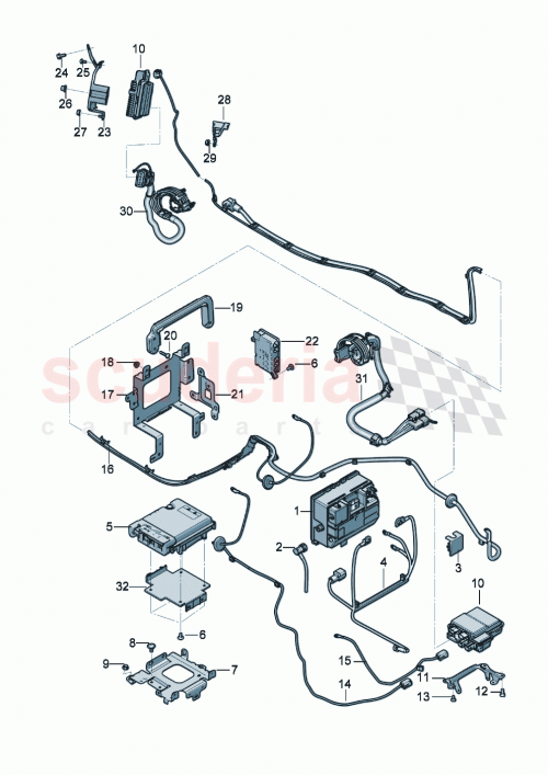 Part Diagram for Bentley 3SD915501