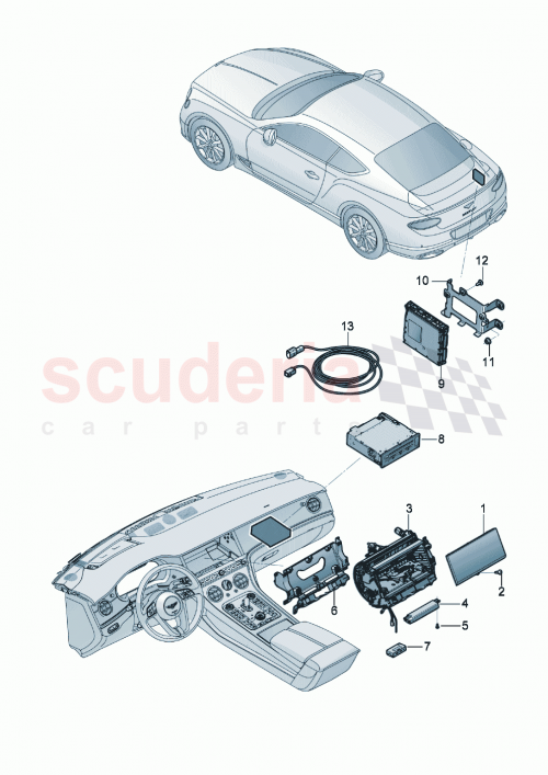 Part Diagram for Bentley 3SD035480