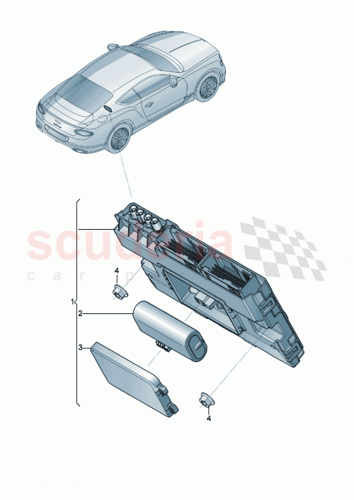 Part Diagram for Bentley 8W2907468E