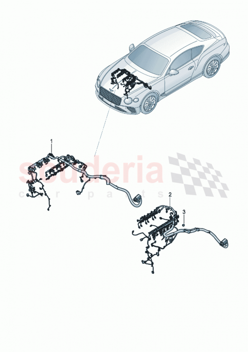 Part Diagram for Bentley 3SB971051SD