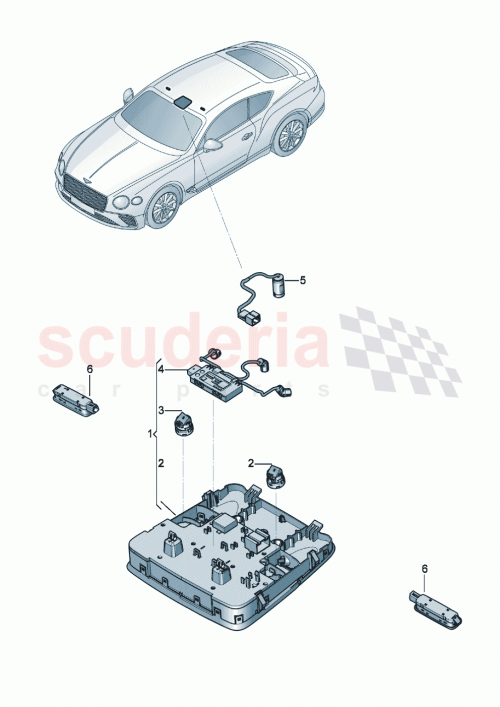 Part Diagram for Bentley 3SD959551EA
