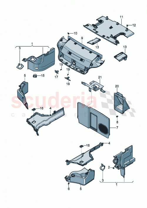 Part Diagram for Bentley 3SD867427L