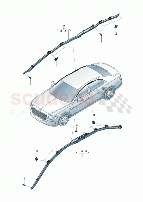 Part Diagram for Bentley 3C0881090