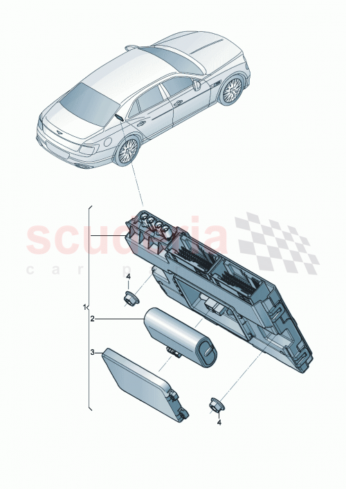 Part Diagram for Bentley 8W8907468H