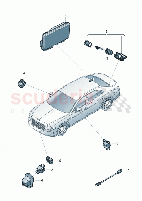 Part Diagram for Bentley 3SE971067DT