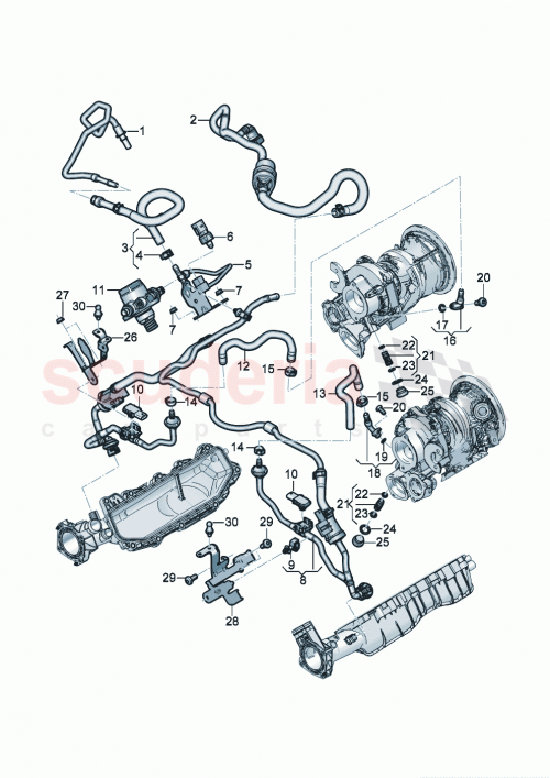 Part Diagram for Bentley 06M 130 407 AB