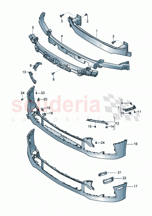 Part Diagram for Bentley 3SE807017