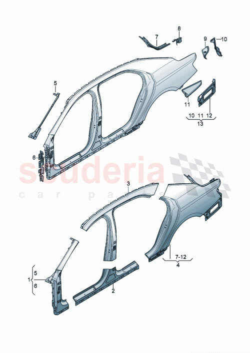 Part Diagram for Bentley 3SE898621F