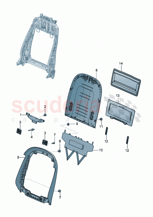 Part Diagram for Bentley 3SE 885 601 B