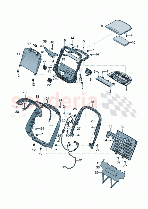 Part Diagram for Bentley 3SE 971 316 H