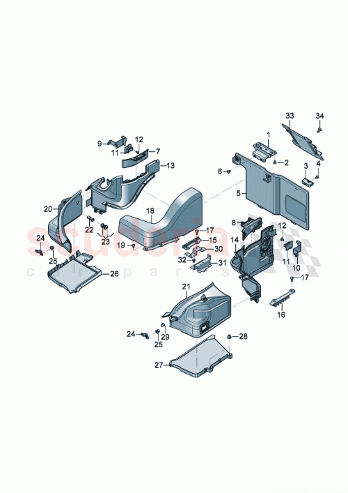 Part Diagram for Bentley 3SE864947D