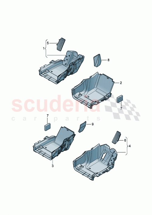 Part Diagram for Bentley 3SE 863 047 E