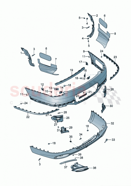 Part Diagram for Bentley 3SE807049C