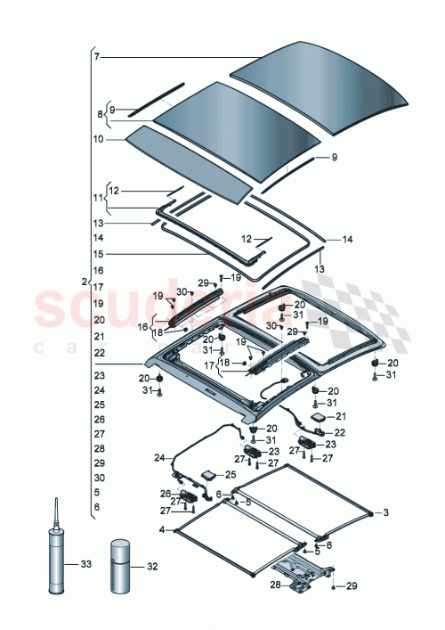 Part Diagram for Bentley 3SE877651
