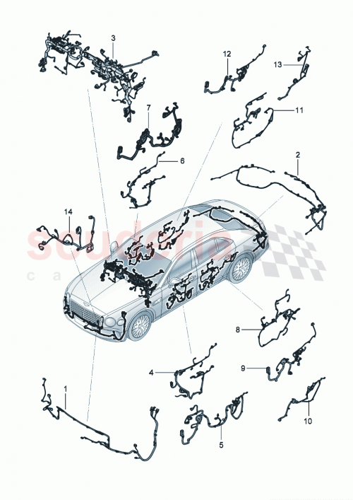 Part Diagram for Bentley 3SE971036CA