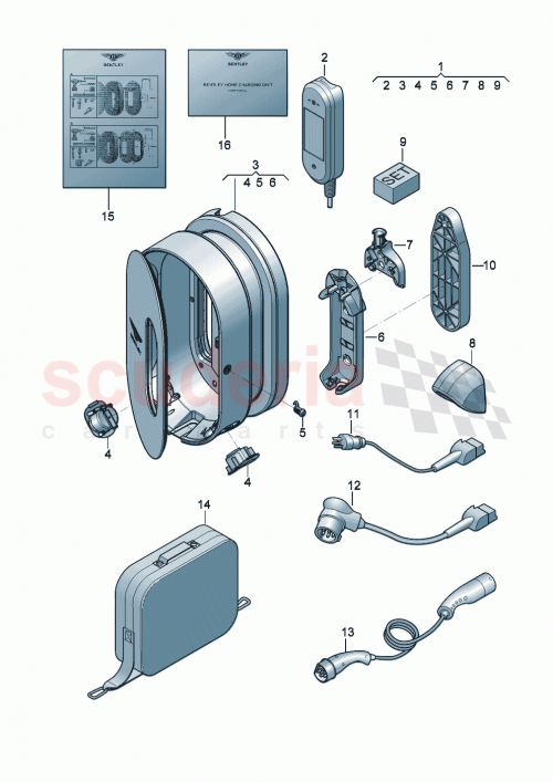 Part Diagram for Bentley 7PP971605