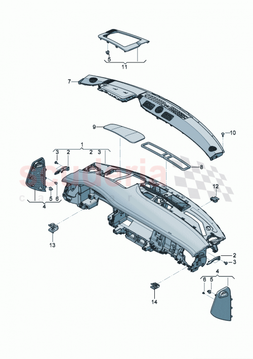 Part Diagram for Bentley 3SB857080E