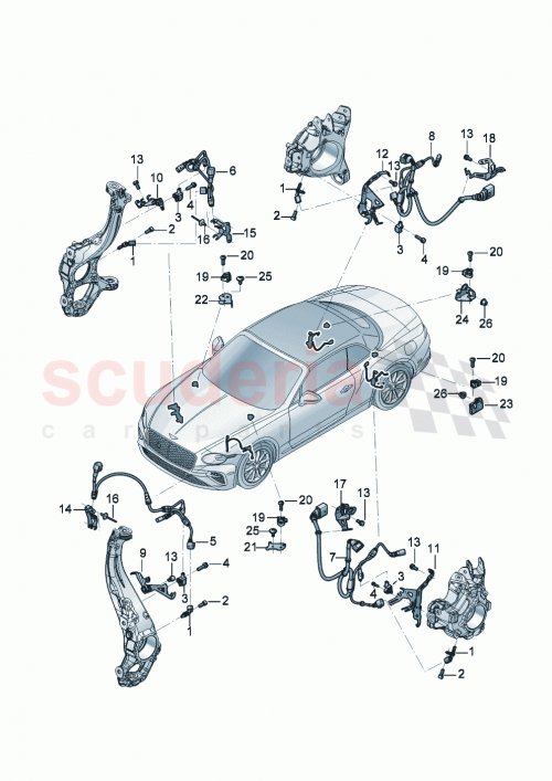 Part Diagram for Bentley 976 907 176 B