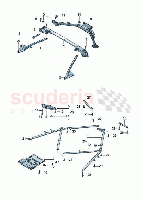 Part Diagram for Bentley 3SD805475F