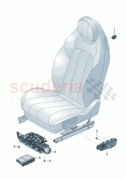 Part Diagram for Bentley 4K0959760F