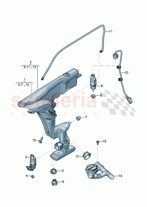 Part Diagram for Bentley 3SA955449N