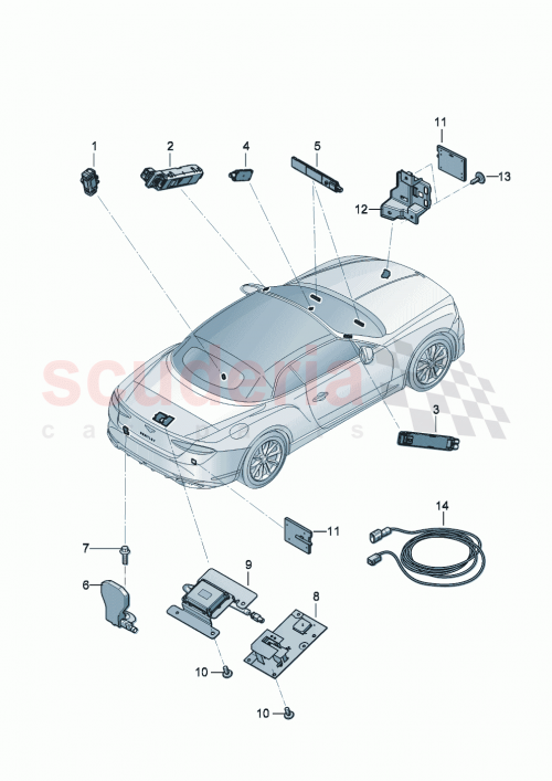 Part Diagram for Bentley 3SA 035 225 A