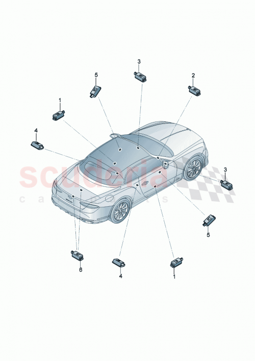 Part Diagram for Bentley 3SB947186E