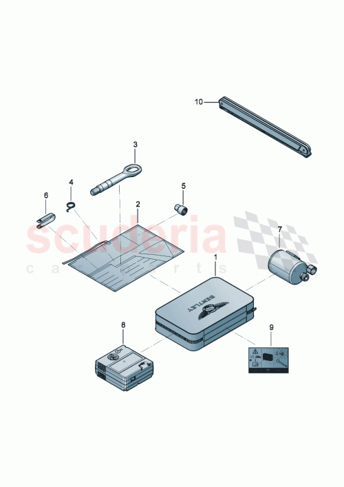 Part Diagram for Bentley 4L0012619D