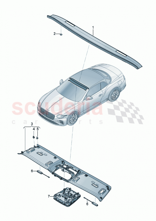 Part Diagram for Bentley 3SD853079D