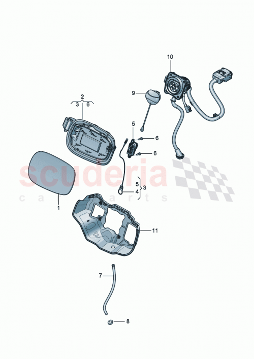 Part Diagram for Bentley 3SE 809 937 A