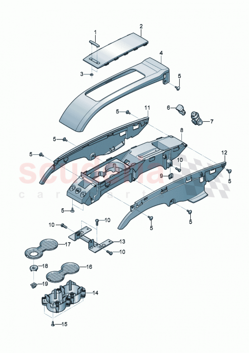 Part Diagram for Bentley 3SD857133B