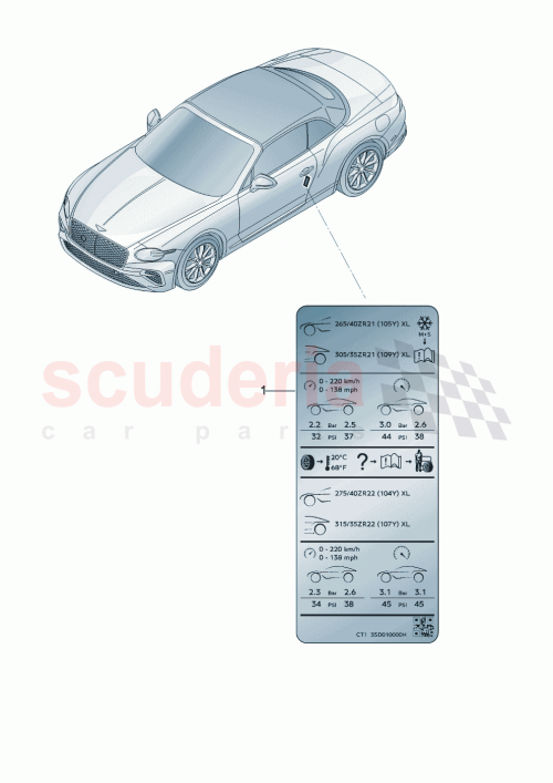 Part Diagram for Bentley 3SD010000LN