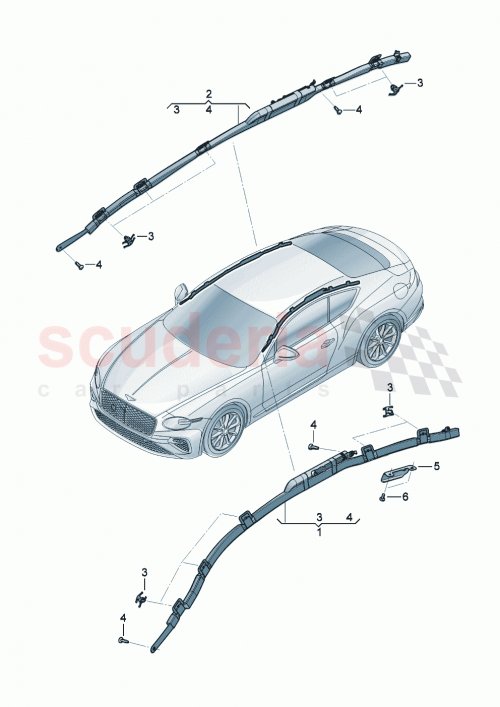 Part Diagram for Bentley 3SD880741E