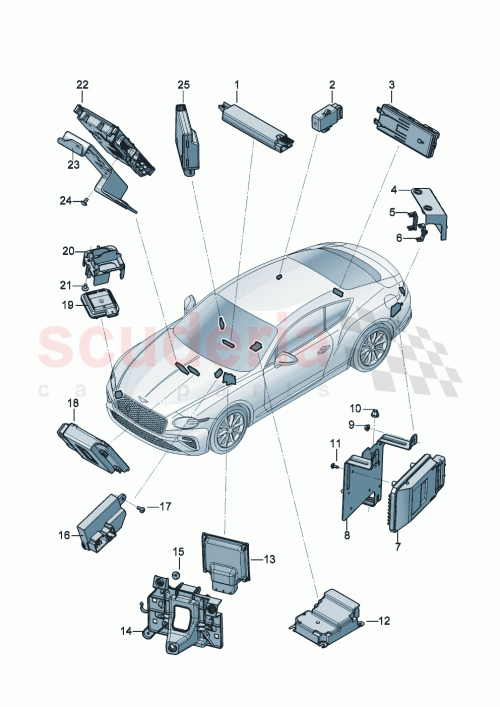 Part Diagram for Bentley 3SA907114C